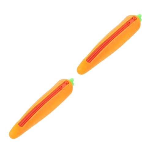 TEHAUX 2 Stck. Silicone Federmäppchen Karottenform Kreatives Stifte Organizer für Schüler Langlebiger Schreibwarenbeutel mit Großem Fassungsvermögen für Schule und Büro TEHAUX 2 Stck. Silicone Federmäppchen Karottenform Kreatives Stifte Organizer für Schüler Langlebiger Schreibwarenbeutel mit Großem Fassungsvermögen für Schule und Büro von TEHAUX
