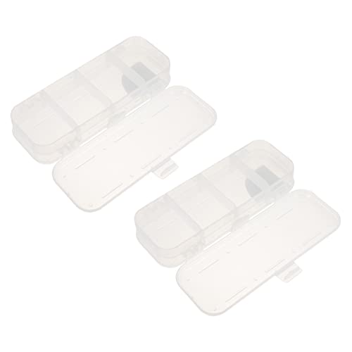 TEHAUX 2stücke Teiliges Transparentes Kunststoff-federmäppchen Doppel-Layer Aufbewahrungsbox Für Stifte Und Schreibwaren Praktisch Für Schule Und Büro Für Kosmetik Und von TEHAUX