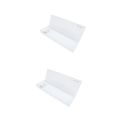 TEHAUX 2Er-Packung Malkasten klein Lagerung klarer Bleistift Storage Boxes aufbwahrungs-Box schreibwaren Federmäppchen mit großem Fassungsvermögen Aquarellkasten für Studenten Weiß von TEHAUX