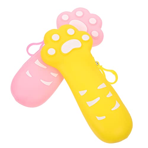 TEHAUX 2stücke Stiftetasche Aus Hochwertigem Material Federmäppchen Mit Reißverschluss Für Schreibwaren Schreibwarenhalter Zum Organisieren Von Stiften Bleistifte Und Radiergummis von TEHAUX