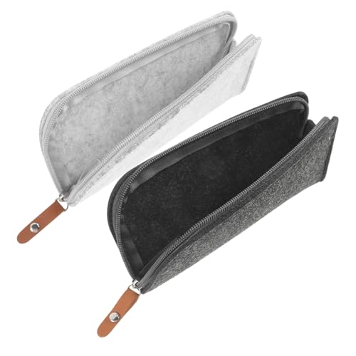 TEHAUX 2er Set Filz Federmäppchen Große Kapazität Stifte Organizer Tasche Für Schüler Und Studenten Tragbare Stiftebox Dunkelgrau Und Hellgrau Vielseitig Einsetzbar Als TEHAUX 2er Set Filz Federmäppchen Große Kapazität Stifte Organizer Tasche Für Schüler Und Studenten Tragbare Stiftebox Dunkelgrau Und Hellgrau Vielseitig Einsetzbar Als von TEHAUX