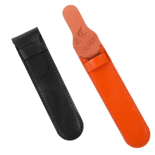 TEHAUX 2stücke Stiftetui Kunstleder Tragbare Stifthülle Für Füllfederhalter Und Funktionale Stifttasche Für Büro Und Unterwegs von TEHAUX