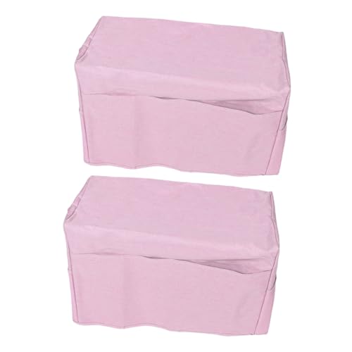 TEHAUX 2stücke Nähmaschinen-Abdeckung Mit Und Wasserschutz Aufbewahrungstaschen Und Praktischem Griff Für Heimnähmaschinen Pinke Farbe Organizer von TEHAUX