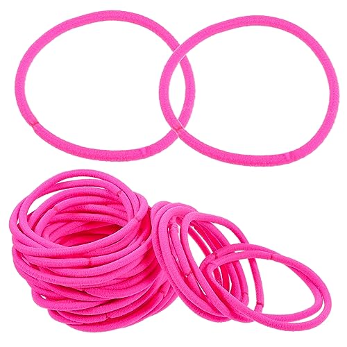 TEHAUX 3er-set Haargummis Für Pferdeschwanzhalter Aus Fluoreszierendem Nylon Für Kinder 50 Stück * 3 von TEHAUX