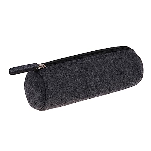 TEHAUX 4-teiliges Rundes Federmäppchen Aus Filz Stifte-Organizer Federmäppchen Mit Reißverschluss Schreibwarentasche Kosmetiktasche – Hellgrau TEHAUX 4-teiliges Rundes Federmäppchen Aus Filz Stifte-Organizer Federmäppchen Mit Reißverschluss Schreibwarentasche Kosmetiktasche – Hellgrau von TEHAUX