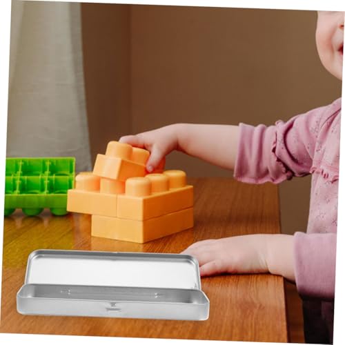 TEHAUX 4 Stück Teiliges Tinplate Stiftebox mit Klappbarem Deckel Multifunktionale Kompakte Werkzeug Schreibwarenaufbewahrung Wasserfeste Metallbox im Schlichten Design für Büro und TEHAUX 4 Stück Teiliges Tinplate Stiftebox mit Klappbarem Deckel Multifunktionale Kompakte Werkzeug Schreibwarenaufbewahrung Wasserfeste Metallbox im Schlichten Design für Büro und von TEHAUX