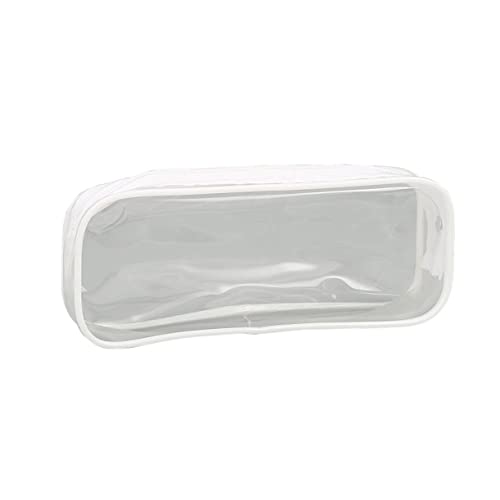 TEHAUX 5 Stück Federmäppchen Schreibwarenbeutel schreibwaren Organizer Transparenter Organizer Schreibwaren Aufbewahrungstasche Federmäppchen Kunststoff kreatives federmäppchen PVC Weiß von TEHAUX