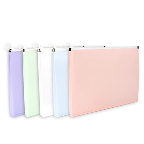 TEHAUX 5 Stück Taschenbeutel schreibwaren Organizer Stift aufbewahrung Stift etui Federmäppchen Dokumententasche mit Reißverschluss dekorativer Bleistiftbehälter Zipper -Bleistiftbeutel von TEHAUX