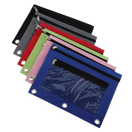 TEHAUX 6 Stück Mäppchen Netzbeutel Schreibwaren a4 transparent wiederverwendbar aufbewahrungssack Storage Pockets Wallet briefumschläge Bleistiftbeutel aus Oxford-Stoff Bleistifthalter von TEHAUX