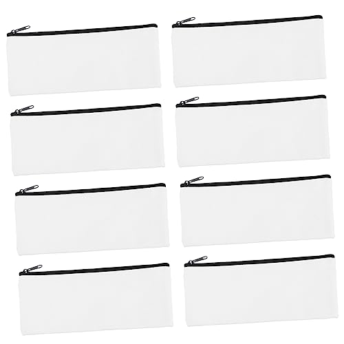 TEHAUX 8stücke Kosmetiktasche Organizer Mit Reißverschluss Blanko DIY Basteltasche Kulturbeutel Für Reisen Urlaub Fitnessstudio Und Camping Leicht Und Langlebig von TEHAUX