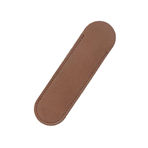 TEHAUX Stiftetasche Aus Leder Handgefertigt Stiftehalter Für Füllfederhalter Kugelschreiber Braun Groß Stiftetui Für Tintenroller Design Praktisch Für Büro Und Freizeit von TEHAUX