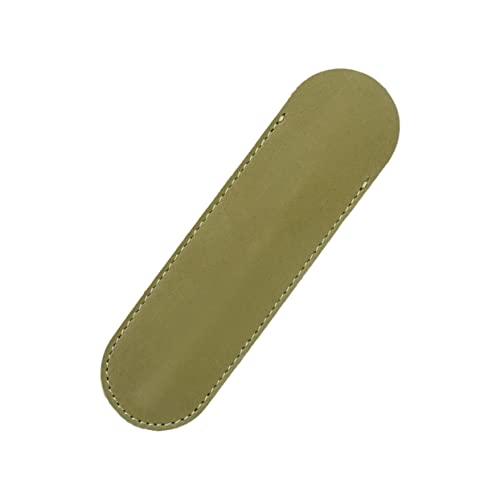 TEHAUX Kreative Stifthülle Für Füllfederhalter Und Kugelschreiber Handgefertigte Stiftetui Olivgrün Große Einzelgröße Für Täglichen Gebrauch Im Büro Oder Studium von TEHAUX