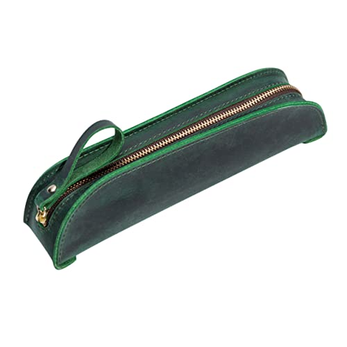 TEHAUX Etui Bleistiftbeutel Aus Leder Makeup Tasche Bleistift-geldbörse Make-up-Pinsel-Organizer-Tasche Stifthalter Münzgeldbörsen Make-up-Pinsel-Beutel Mäppchen Aufbewahrungstasche Mode von TEHAUX