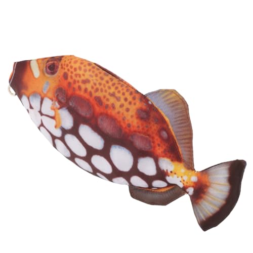 TEHAUX Federmäppchen Fischform Kreatives Pencil Case Großes Fassungsvermögen Polyester Stifte Organizer Unisex Schule Büro von TEHAUX