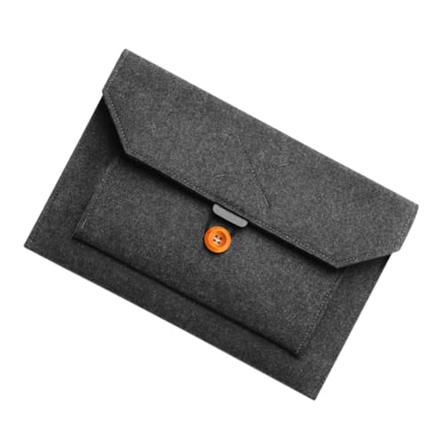 TEHAUX Filz Laptop Tasche Handlich Schutz Hülle Kratzfest Stoßfest Business Notebook Sleeve Für Tablet und Computer Schwarz von TEHAUX
