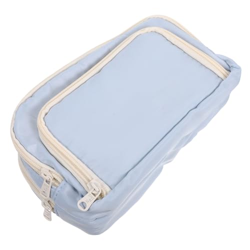 TEHAUX Großes Federmäppchen mit Fächern aus Strapazierfähigem Polyester Leichter und Tragbarer Stifteorganizer für Schule Reise und Zuhause Geräumiges Mäppchen für Schüler und Künstler von TEHAUX