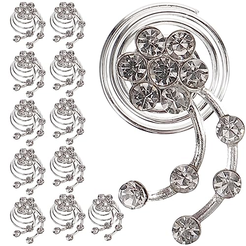 TEHAUX Haarschmuck Für Die Braut 12 Stück Haarspiralen Hochzeit Spirale Haarspangen Braut Haarschmuck Für Frauen Hochzeitsdekoration von TEHAUX