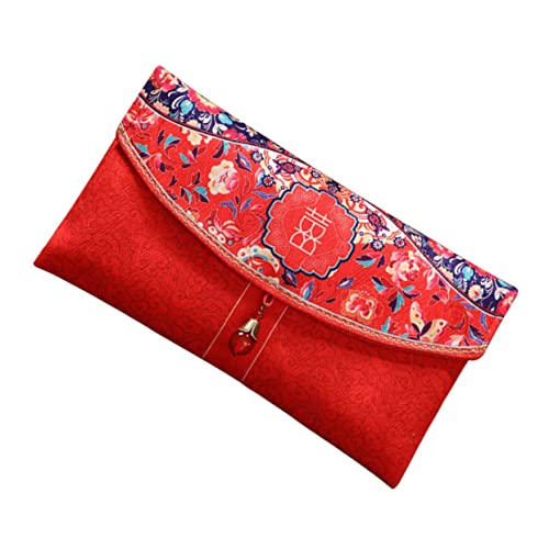 TEHAUX Hochzeit roter Umschlag Paar rote Umschläge zur Hochzeit lustig Lüfter doppelt die chinesen The Wedding Party Wallet uhrn Geldumschläge für Bargeld Rote Umschläge, Geldhalter Stoff von TEHAUX