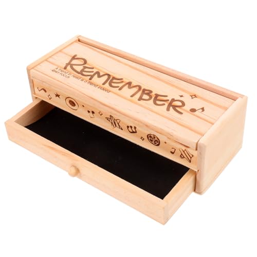 TEHAUX Holz Federmäppchen Doppelschichtig Großer Stiftebox Stifthalter Stifteorganizer für Schüler Schreibwaren Aufbewahrungsschachtel von TEHAUX