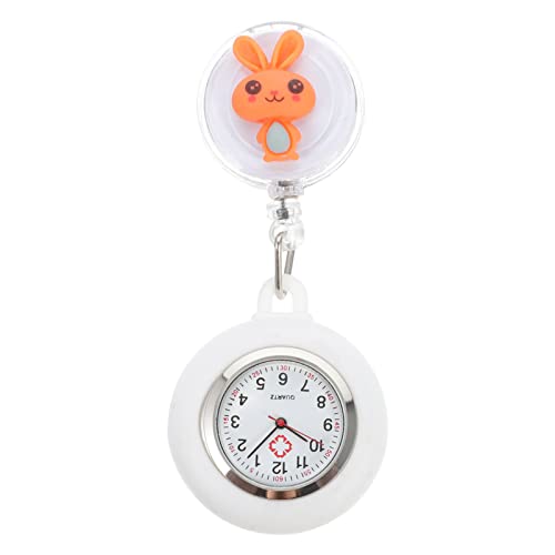 TEHAUX 1stück Cartoon Pocket Watch Silicone Clip Watch for Simple Practical Design Kids and Friends von TEHAUX