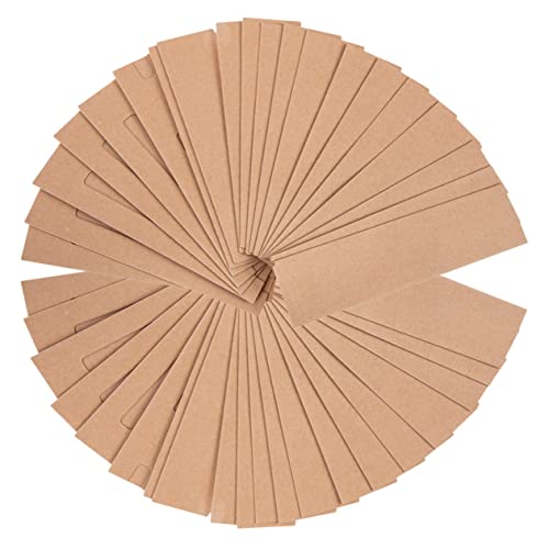 TEHAUX Stabile Stifthüllen Aus Kraftpapier 50 Stück Einzelne Stifttasche Stiftverpackung für Büro- und Schulbedarf von TEHAUX