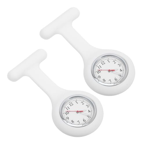 TEHAUX Krankenschwester-Uhr Brosche Aus Silikon Tragbare Brosche Für Damen Modisches Accessoire Zum Anstecken Geschenkidee Für Krankenschwestern Und Ärzte von TEHAUX