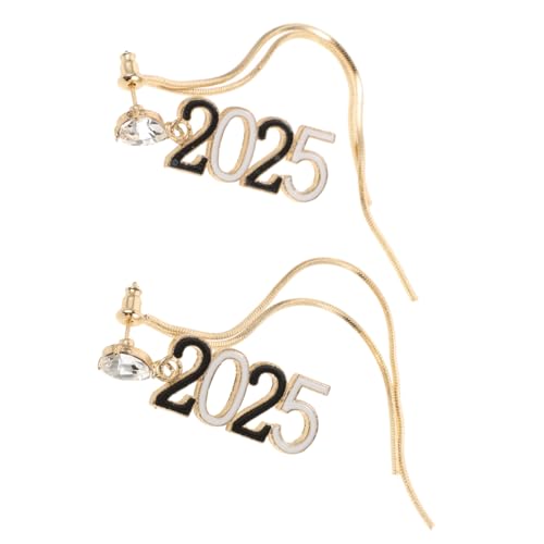 TEHAUX Kreative Quasten Ohrringe mit Zahlenmotiv Stilvolle Drop Ohrringe für Frauen für Partys und Feiern Sicher und Elegant von TEHAUX