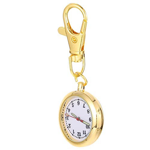 TEHAUX Taschenuhr Schlüsselanhänger Legierung Uhr Dekorative Hangsuhr mit Schlüsselbund Hanging Watch Zubehör Taschenuhr von TEHAUX