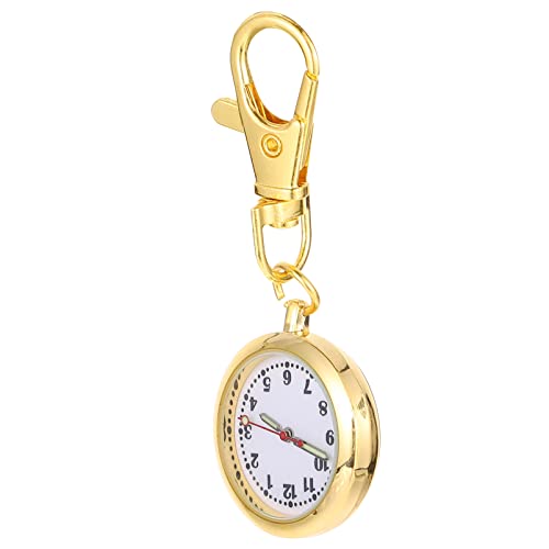 TEHAUX Watch Schlüsselanhänger Taschenuhr Mit Quarzwerk Für Pflegekräfte Leichte Abzeichenbrosche Mit Ziffernblatt Tragbar Und Praktisch Für Alltag von TEHAUX