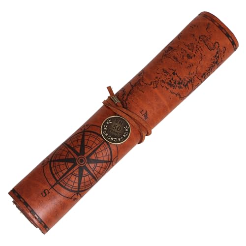 TEHAUX Bleistifttasche Große Kapazität Stifterolle Kunstbedarfshalter Dekorative Bleistifttasche Kunstlederetui Tragbar von TEHAUX