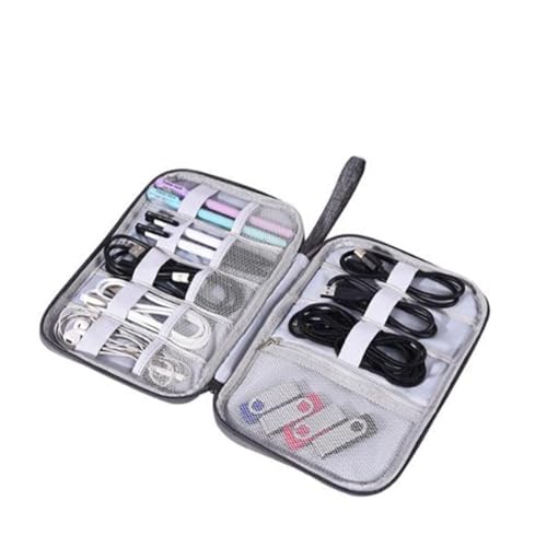 TEHAUX Multifunktionale Digital Aufbewahrungstasche Groß Robuste USB Kabel Powerbank Organizer Tragbarer Elektronik Beutel mit Staubschutz für Reisen und Alltag von TEHAUX