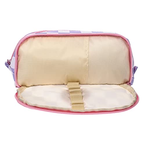 TEHAUX Federmäppchen Mit Schachbrettmuster Große Kapazität Stift Tasche Dekorative Schreibwarentasche Mit Reißverschlussdesign Für Stifte Lineale Notizen Radiergummis Geeignet Für von TEHAUX