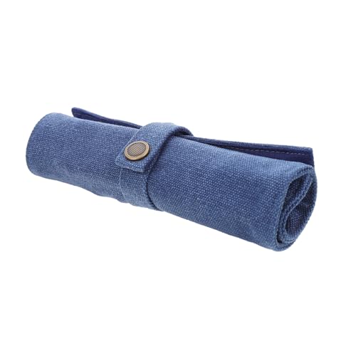 TEHAUX Roll Roll Segeltuchtasche Stiftvorhang Leinwand Bleistiftrolle Bleistifthülle Stiftverpackung Bleistifte Für Farbstifte Leinwand Stifttasche Rollverpackung Aufrollbare von TEHAUX