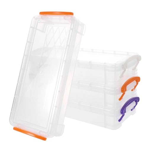 TEHAUX 4stücke Stapelbare Transparente Stiftbox Für Stifte Marker Und Bürobedarf Große Kapazität Vielseitig Einsetzbar Für Schule Und Büro von TEHAUX