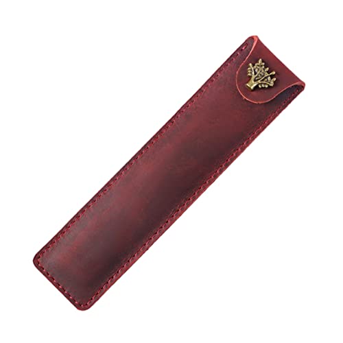 TEHAUX Retro-federmäppchen Federmäppchen Aus Leder Stift- Fall- Leder. Federmäppchen Für Geldbörse Schwarzer Stift Künstlerisches Federmäppchen Lederhülle Reisen Geschenktasche Altmodisch von TEHAUX