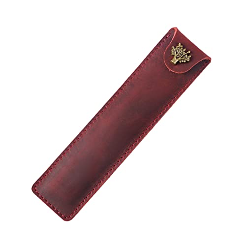 TEHAUX Stifthalter Aus Leder Einzelne Stifthaltertasche Pen Case Organizer. Stiftkoffer Und Federmäppchen Aus Leder Stiftbeutel Einzelnes Federmäppchen Etui Individuell Handbuch Armband von TEHAUX