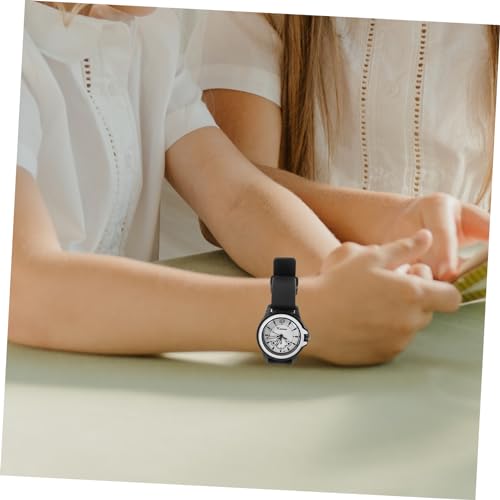 TEHAUX Kinderuhr reloj Geschenk für Mädchen Kinder schauen zu Mädchen Uhren Pu Geschenke Uhren für Kinder Jungs sehen Koreanische Version Anschauen Studentenform Damen Edelstahl Weiß von TEHAUX