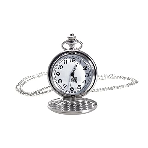 TEHAUX Mann Beobachten Hängende Uhr Herren Taschenuhr Abzeichen Uhr Metalluhr Vintage Taschenuhr Mit Kette Antike Taschenuhr Taschenuhren Für Herren Fob Brosche Damenuhr Altmodisch von TEHAUX