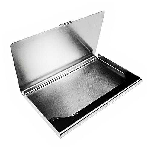 TEHAUX Visitenkartenetui Tragbarer Kartenhalter Für Kreditkarten Und Visitenkarten Schlankes Design Für Geschäftsleute Und Hochwertiges Metallmaterial von TEHAUX