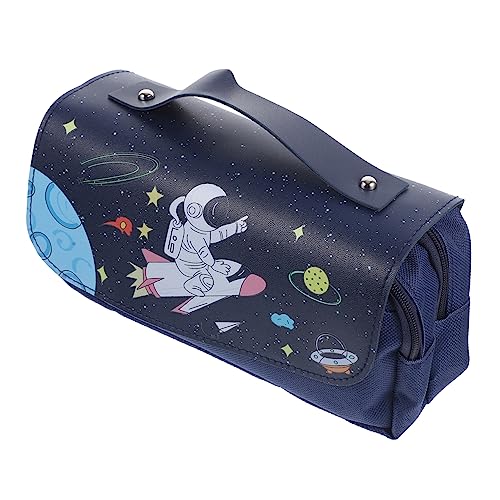 TEHAUX groß klares Federmäppchen Kosmetik Tragen tragbar schüleretui schreibwaren Organizer stiftebox stifteschale die federmäppchen Aufbewahrungstasche für Stifte Lagerzubehör Pu von TEHAUX