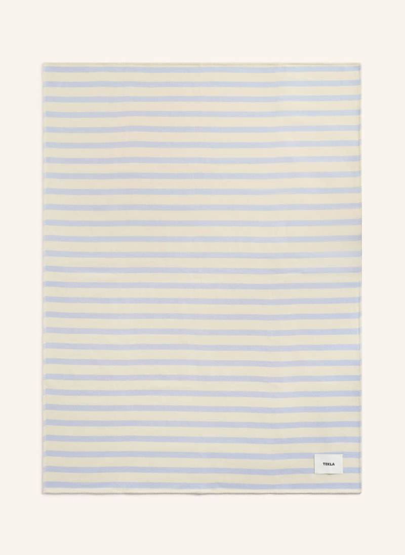 Tekla Plaid blau von TEKLA