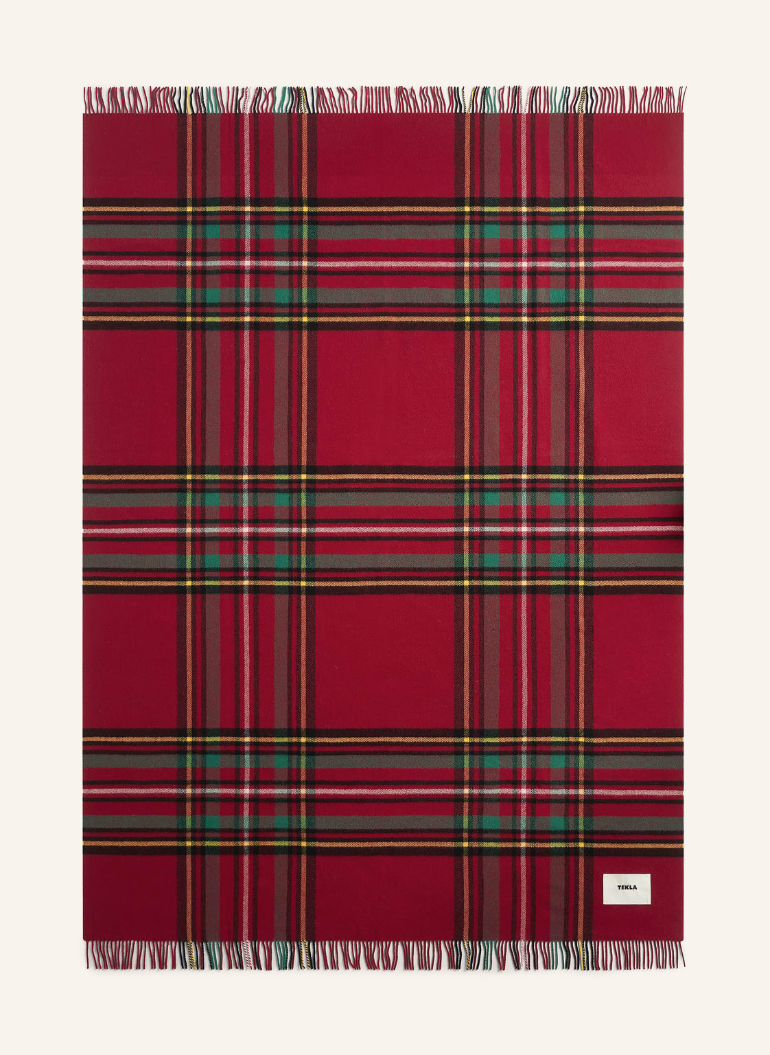 Tekla Plaid rot von TEKLA
