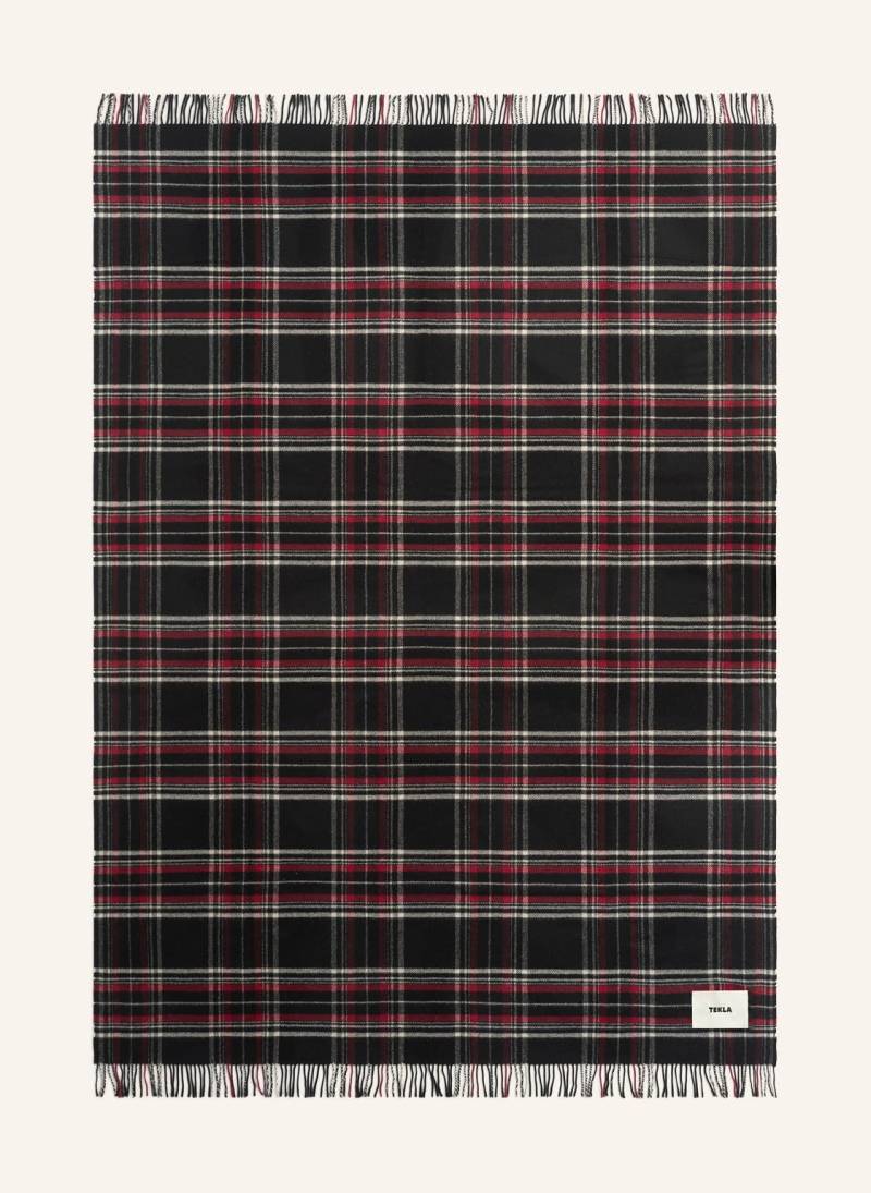 Tekla Plaid schwarz von TEKLA