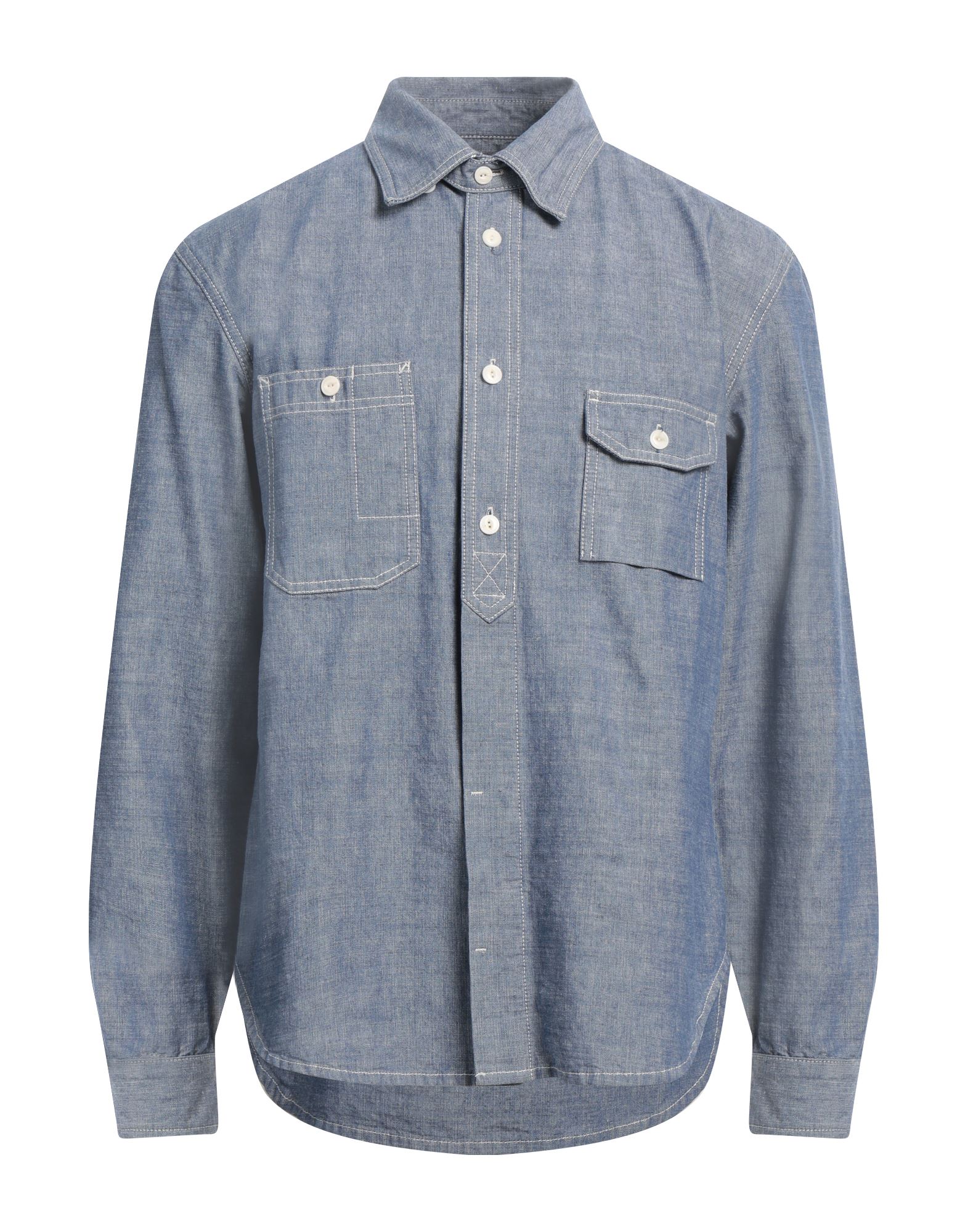 TELA GENOVA Jeanshemd Herren Blau TELA GENOVA Jeanshemd Herren Blau von TELA GENOVA