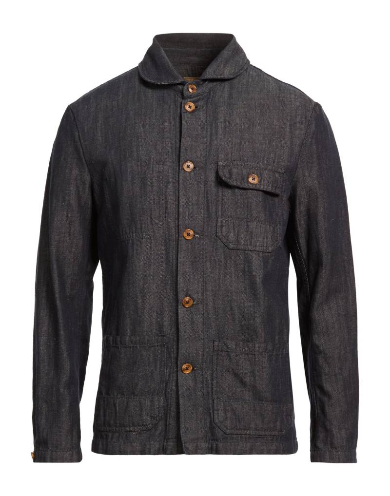 TELA GENOVA Jeansjacke/-mantel Herren Blau von TELA GENOVA