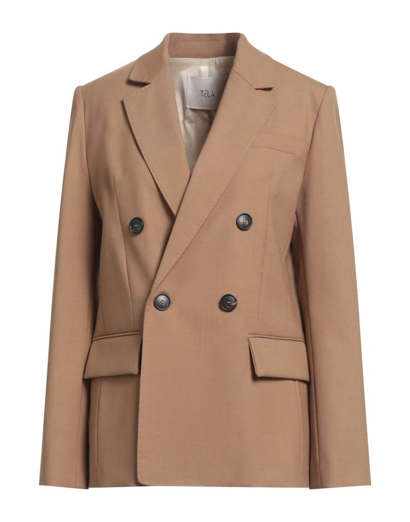TELA Blazer Damen Kamel von TELA