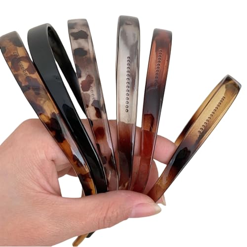 Haarreifen für Damen, 6er Set Breite Haarbänder, Trendige Non-Slip Haaraccessoires, Stylische Haarreifen für Frauen & Mädchen (6 Stück) von TELAIN