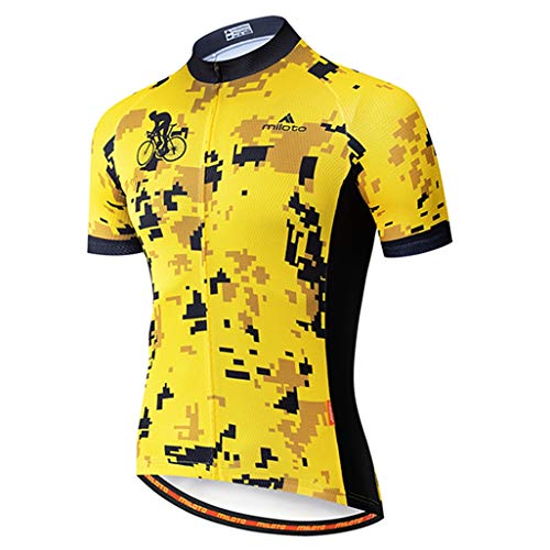 TELEYI Herren Radtrikot Kurzarm Fahrradjacke Biking Shirt Schnell Trocken Atmungsaktiv Mountainbike Kleidung TELEYI Herren Radtrikot Kurzarm Fahrradjacke Biking Shirt Schnell Trocken Atmungsaktiv Mountainbike Kleidung von TELEYI
