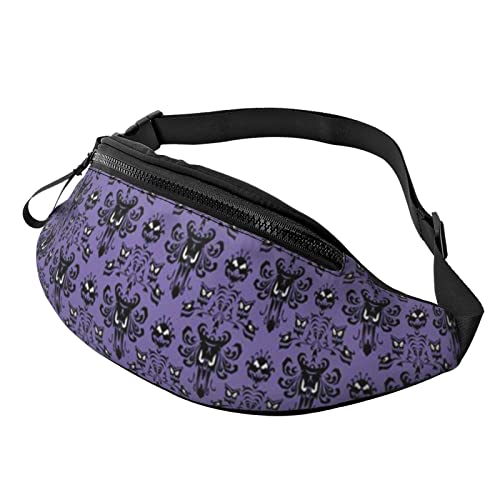 Haunted Mansion Bauchtasche für Herren und Damen, verstellbar, modisch, Sport, Schwarz, Einheitsgröße, Schwarz , Einheitsgröße von TEMKIN