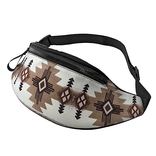 Native American Herren und Damen Crossbody Bauchtasche, verstellbar, modisch, Sport, Brusttasche, Schwarz, Einheitsgröße, Schwarz , Einheitsgröße von TEMKIN